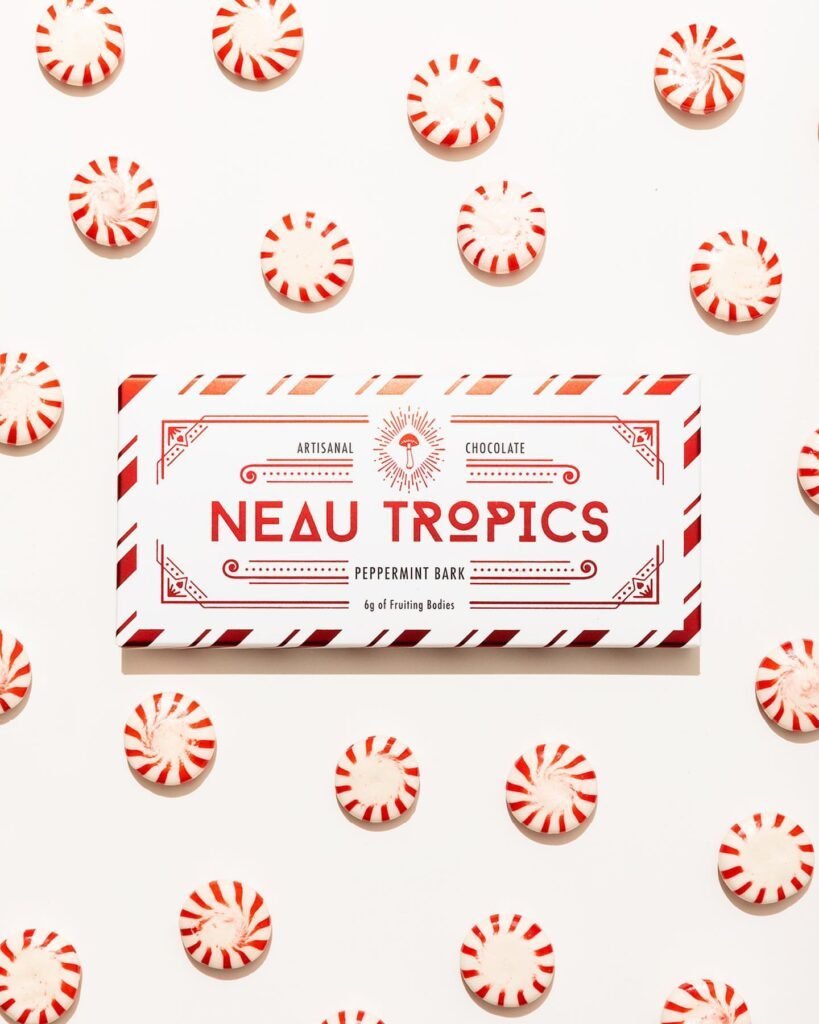 Neau Tropics Chocolate Peppermint Bark Bar Flavor